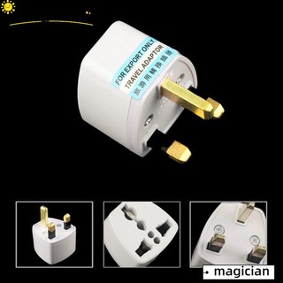 Đầu chuyển đổi giắc cắm nguồn điện AC US/ EU/ AU sang UK 3 chấu dành cho du lịch