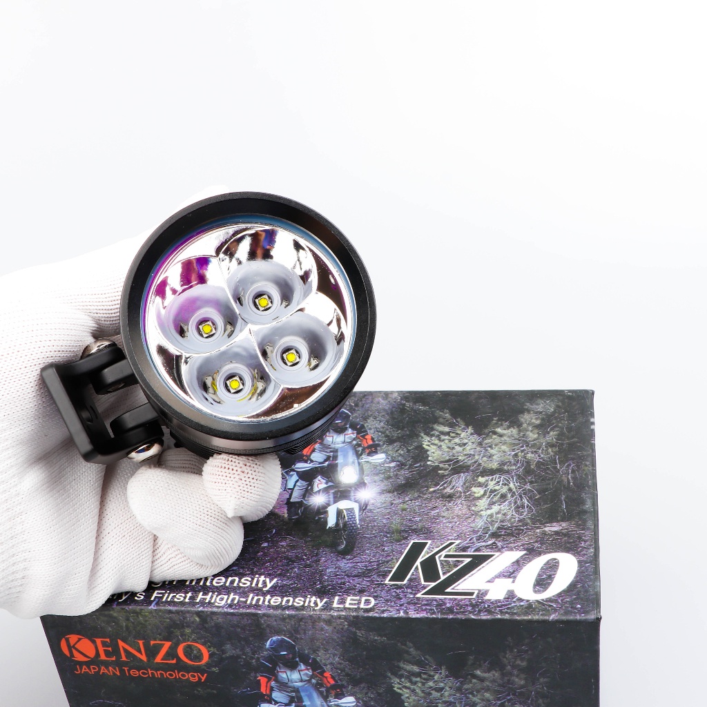 Đèn Trợ Sáng Kenzo40 Chip SST20 Sáng Gom Mạnh , Chiếu Xa Tặng Len Vàng