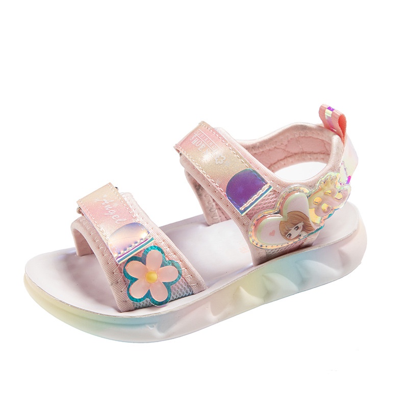 Giày Sandal Đế Mềm Họa Tiết Hoạt Hình Thời Trang Mùa Hè 2023 Dành Cho Bé Gái
