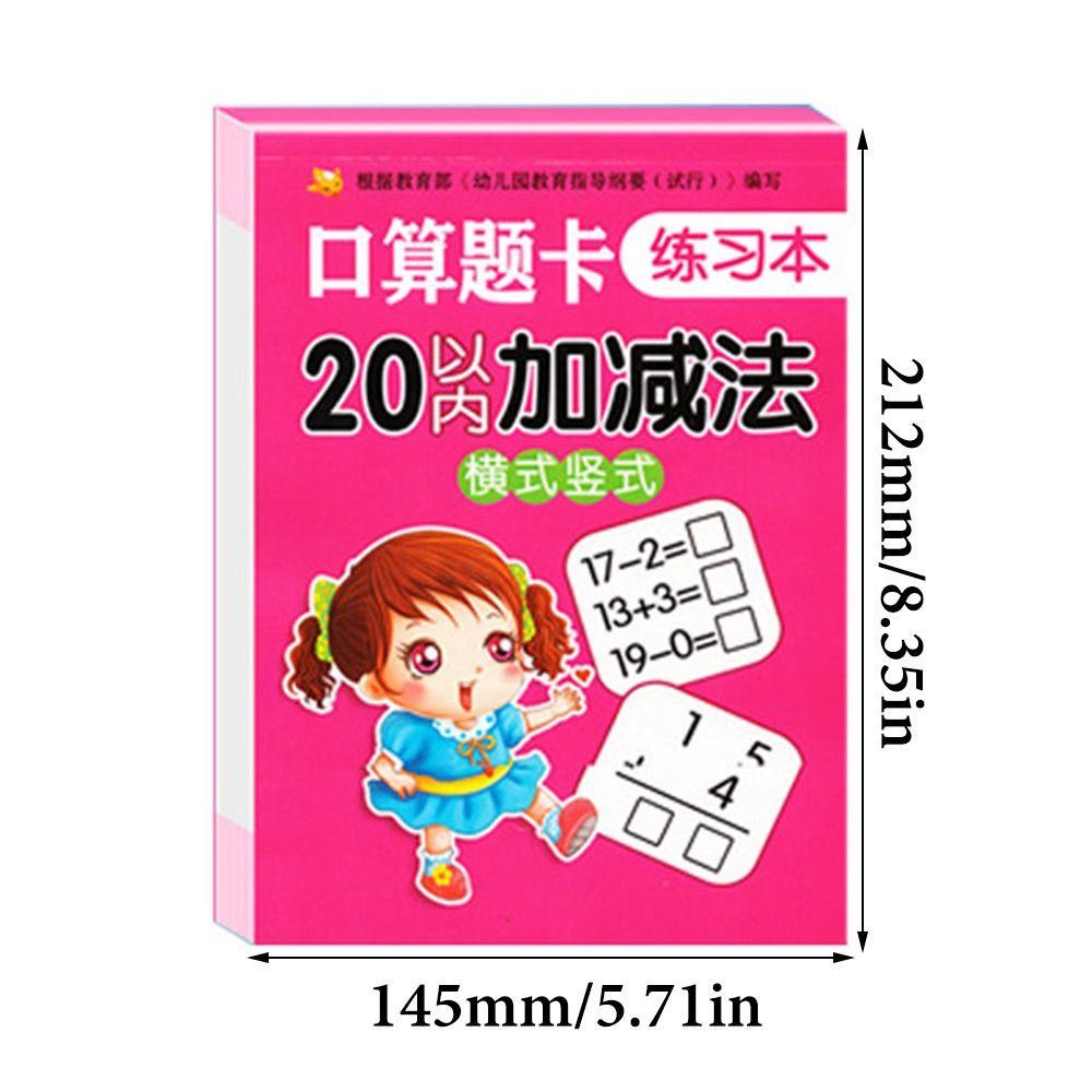 Sách Tập Thể Dục 80 Trang / Sách arithmetic / Viết Tay Kỹ Thuật Số Với 100 Số Toán Học Tập Thêm Và Căng Thẳng