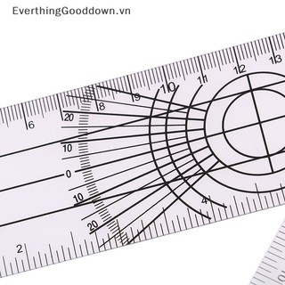 Everthinggooddown 1pc multi-ruler goniometer angle spinal ruler công cụ đo 360 độ vn