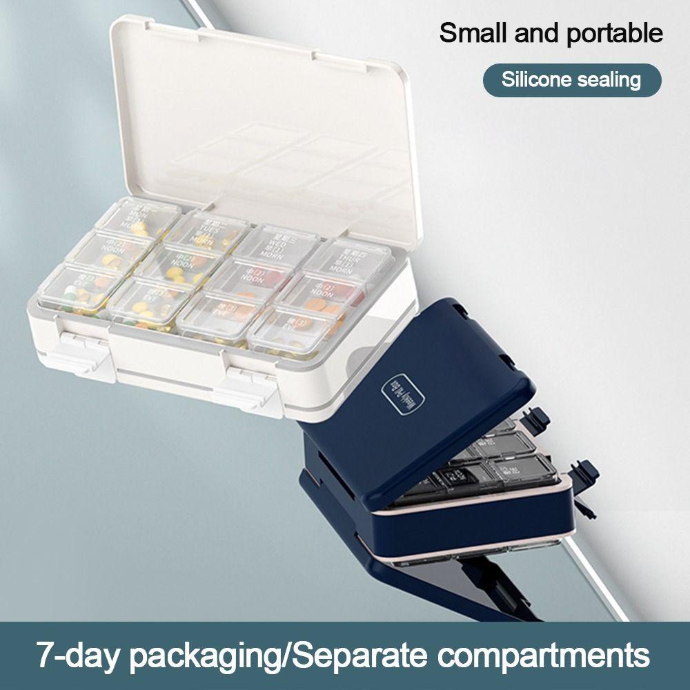 Hộp Đựng Thuốc 1 / 24 Ngăn Tiện Dụng Mang Theo Du Lịch