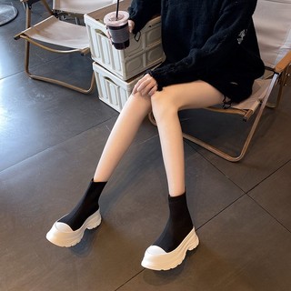 Giày bốt nữ đế dày mũi tròn size 35-40