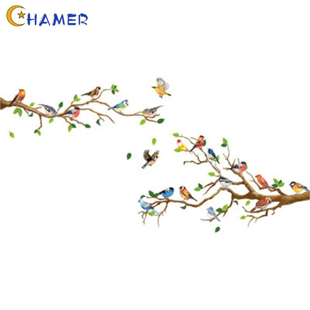 Decal Dán Tường Hình Cành Cây Và Chim Chóc