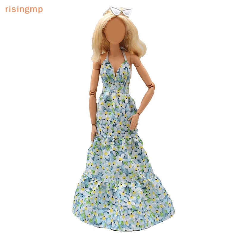 1 Đầm Hai Dây Họa Tiết Hoa Xinh Xắn Thời Trang Cho Búp Bê