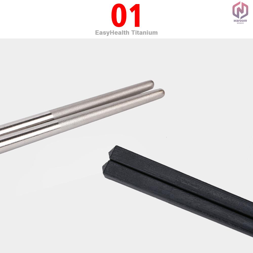 Đũa Titan Với Một Cặp Sợi Carbon