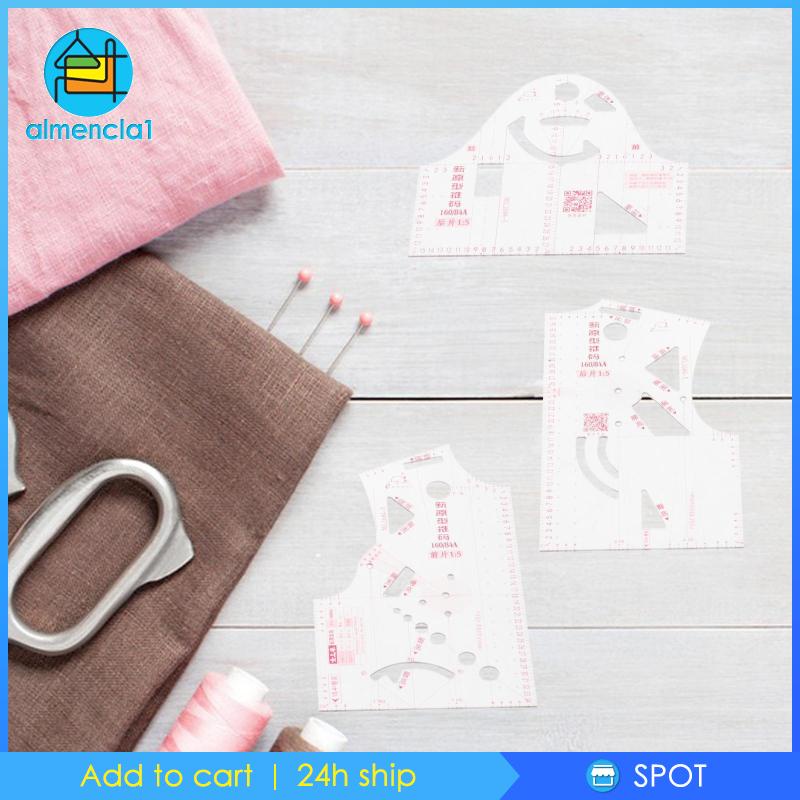 Bộ 3 Thước Đo Tỉ Lệ 1: 5 Chuyên Dụng Cho May Vá