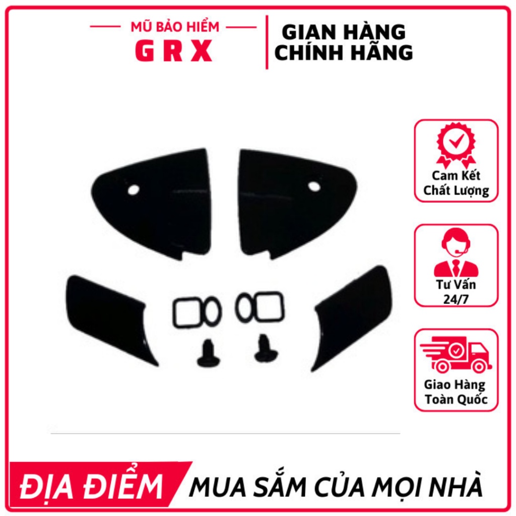 Ốp Mũ Bảo Hiểm Honda 3/4 Phụ Kiện Thay Thế Cho Mũ BảO HiểM Làm Từ Chất Liệu Nhựa Nguyên Sinh Cao Cấp