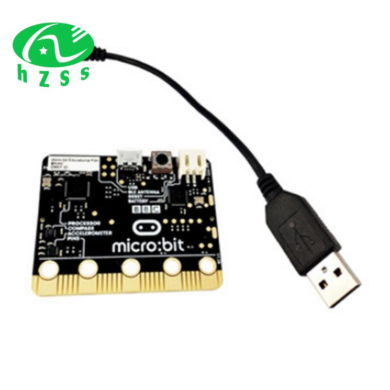 1set bbc micro-bit v2.2 ble5.0 development board graphical- programmable python- nordic- nrf52833 processor for kids pc + metal development board