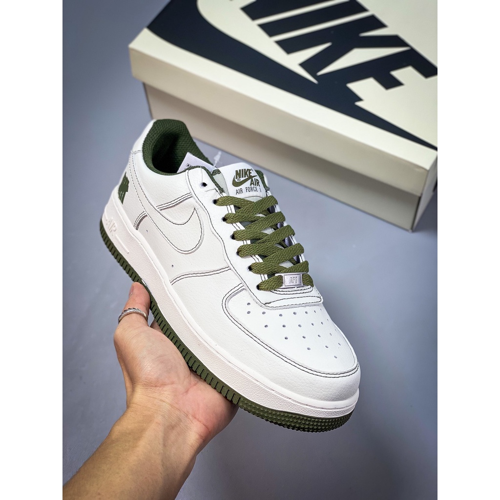 Undefeated x nk air force 1 low beige white green casual shoes un1315-600 36-45