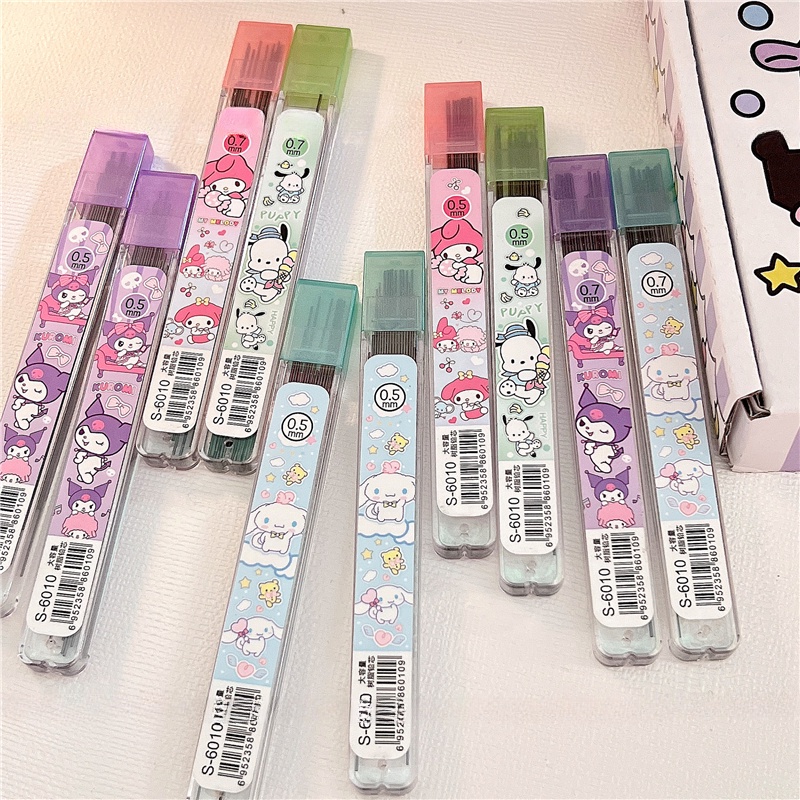 Chì bút chì sanrio 0,5mm 20 cái bút chì cơ khí refill resin chì văn phòng phẩm trường học