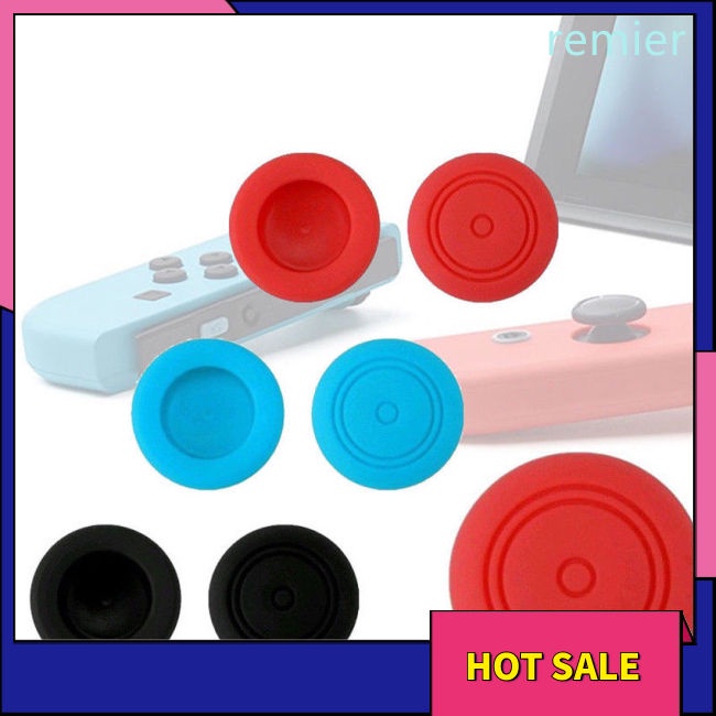 Re 6 chiếc silicone thumbstick thumb stick grip caps cover cho nintendo switch joy-con controller
