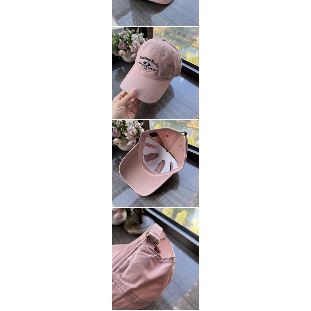 Mũ Lưỡi Trai Bằng Da Thêu Chữ Phong Cách Hàn Quốc Thời Trang Cho Nữ