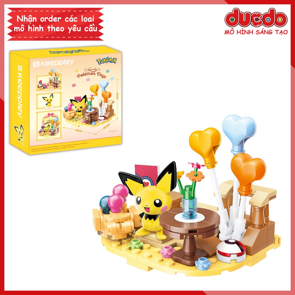 Keeppley K20226 Lắp ghép Pokemon - Đồ chơi Xếp hình Mô hình Pikachu