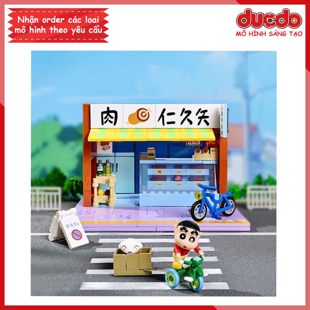 Keeppley K20614 Lắp ghép Shin đi mua đồ ăn - Cậu bé bút chì - Đồ chơi Xếp hình Mô hình