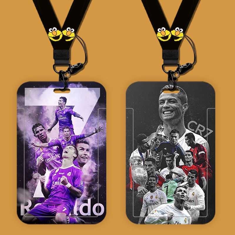 Ví Đựng Thẻ ID Bằng ABS Cứng Hình Ngôi Sao Bóng Đá Cho Học Sinh Giá Đỡ