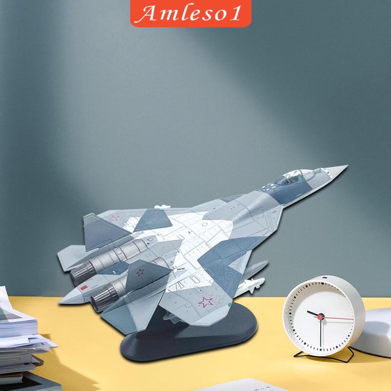 1/100 quy mô su57 máy bay chiến đấu diecast mô hình hợp kim người lớn quà tặng máy bay chi tiết cao