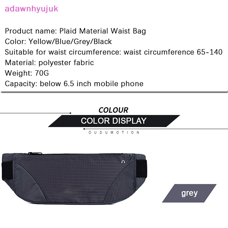 Adawnhyujuk fanny packs phụ nữ nam giới chạy bộ túi thắt lưng hip bum belt thể thao nhẹ không thấm nước túi đựng điện thoại thoáng khí chạy bộ vn