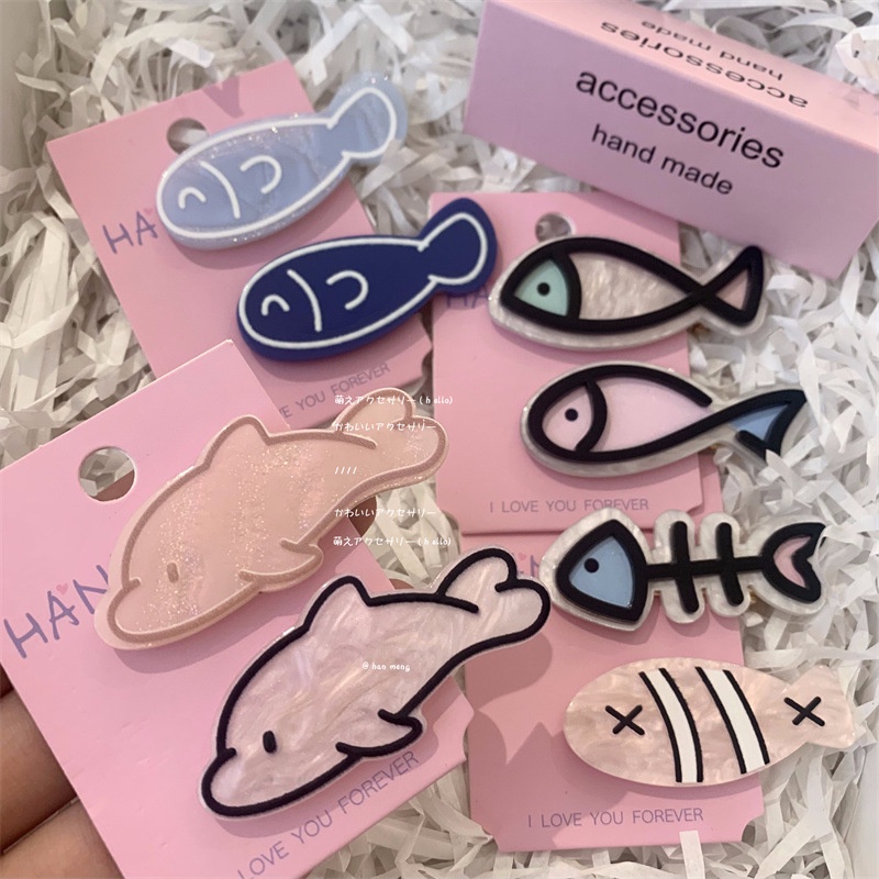 Xương Cá Dễ Thương Barrettes Ngọt Ngào Kẹp Tóc Nữ Bé Gái Bé Trai Nàng Tiên Cá Vật Trang Trí Kẹp Tóc Phụ Kiện Tóc Thời Trang Quà Tặng Truing1