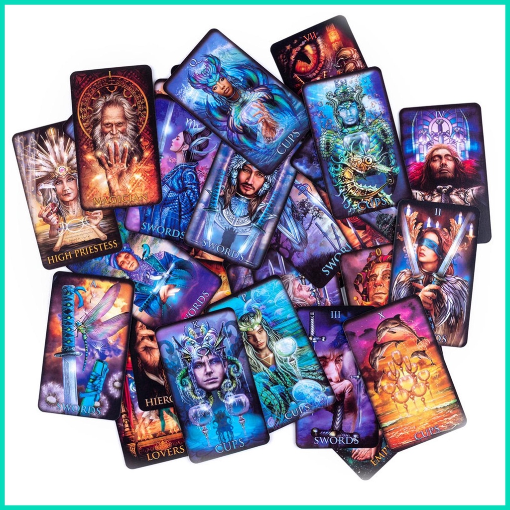 Marchetti tarot cards bộ bài tarot với sách hướng dẫn đặt tài lộc cho người mới bắt đầu và chuyên gia kể bài trò chơi hjuvn