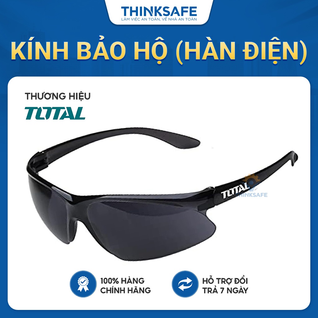 Kính bảo hộ Total TSP307 màu đen bảo vệ mắt chất liệu PC trọng lượng nhẹ - Thinksafe