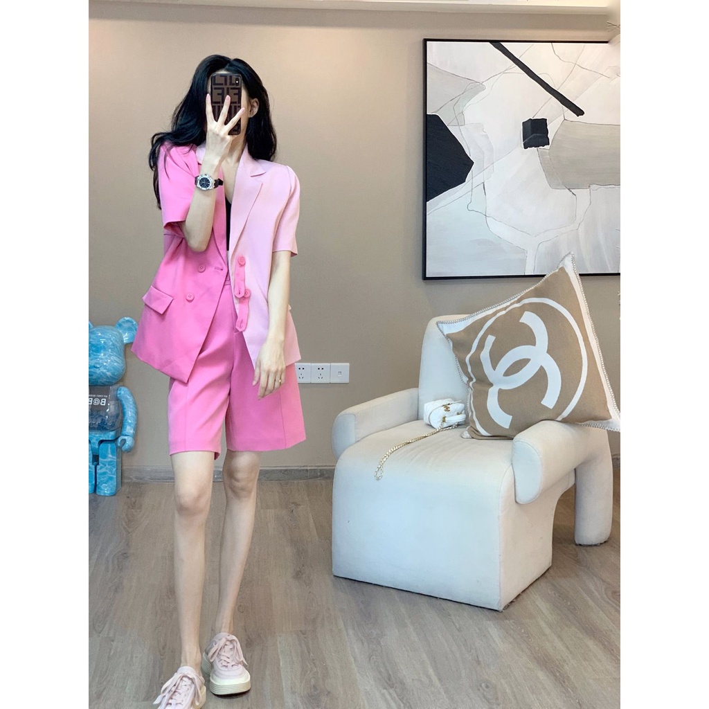 Set Đồ Hai Mảnh Áo Dáng Rộng Phong Cách Mỹ Thời Trang Mùa Hè 2022 Dành Cho Bạn Nữ