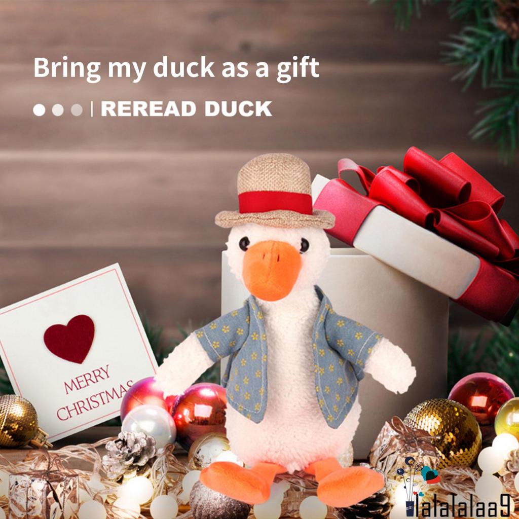 La-belectric Đồ Chơi Búp Bê Vịt Biết Nói Bằng Giọng Nói Nhung Sống Động Trang Trí Búp Bê