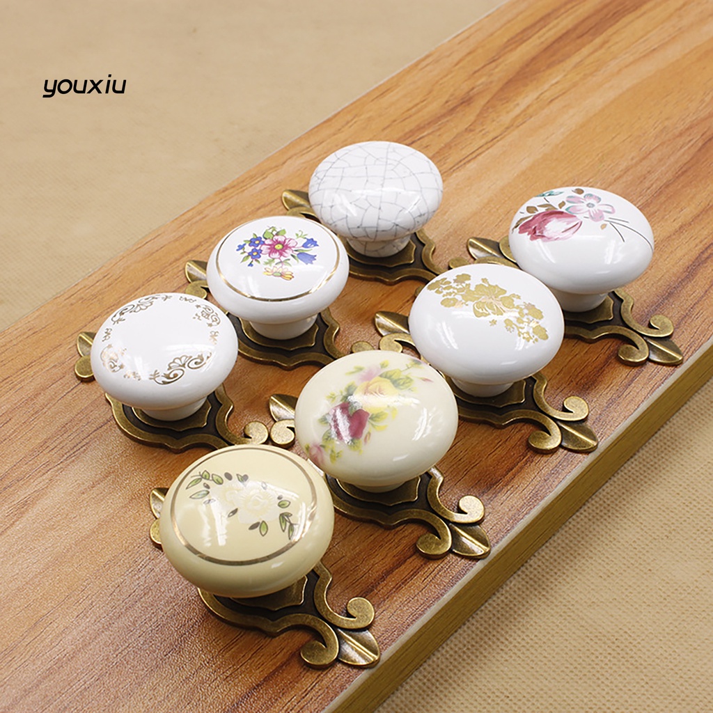 Yi * Tay Nắm Cửa Hình Tròn Bằng Gốm Dày Thoải Mái Cho Nội Thất 10.vn