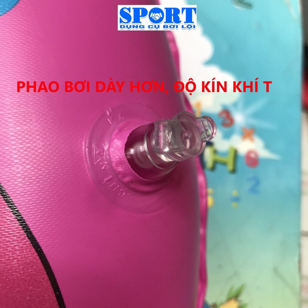 Phao Bơi Cho Bé, Phao Tập Bơi Hình Tròn Cho Trẻ Em Và Người Lớn 44 - 54 - 64  - 74 - 84cm - Chất Liệu Nhựa PVC Cao Cấp