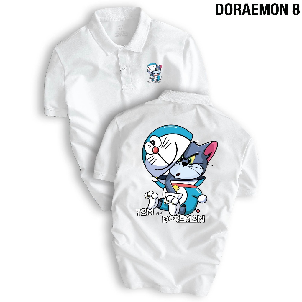 Áo thun POLO Unisex DORAEMON 8 chất liệu cao cấp, phong cách năng động