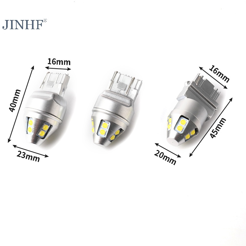 Jinhf t20 led w21 / 5w đèn led t25 3157 p27 / 7w bóng đèn led drl rẽ đèn phanh nóng