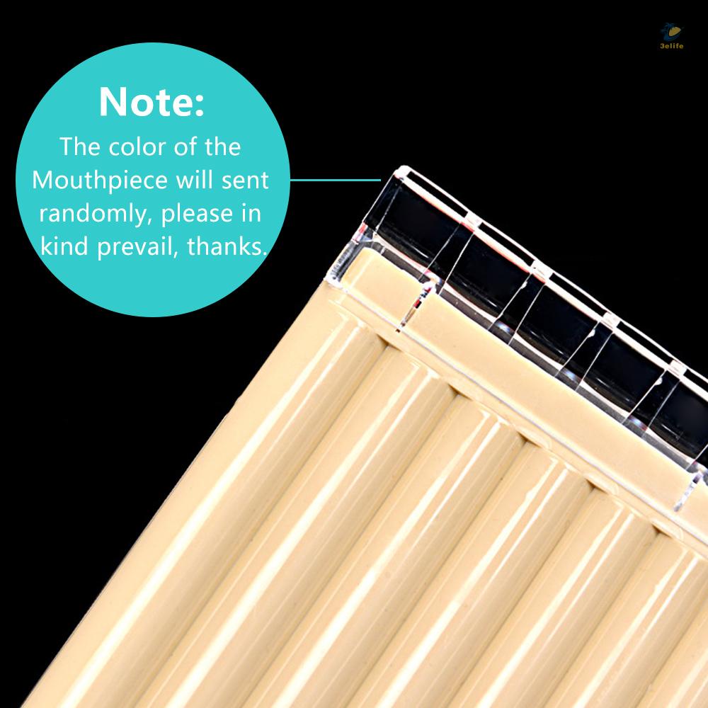 3elife 18 pipe pan flute panpipes c key pan pipes with mouthpiece cho học sinh mới bắt đầu
