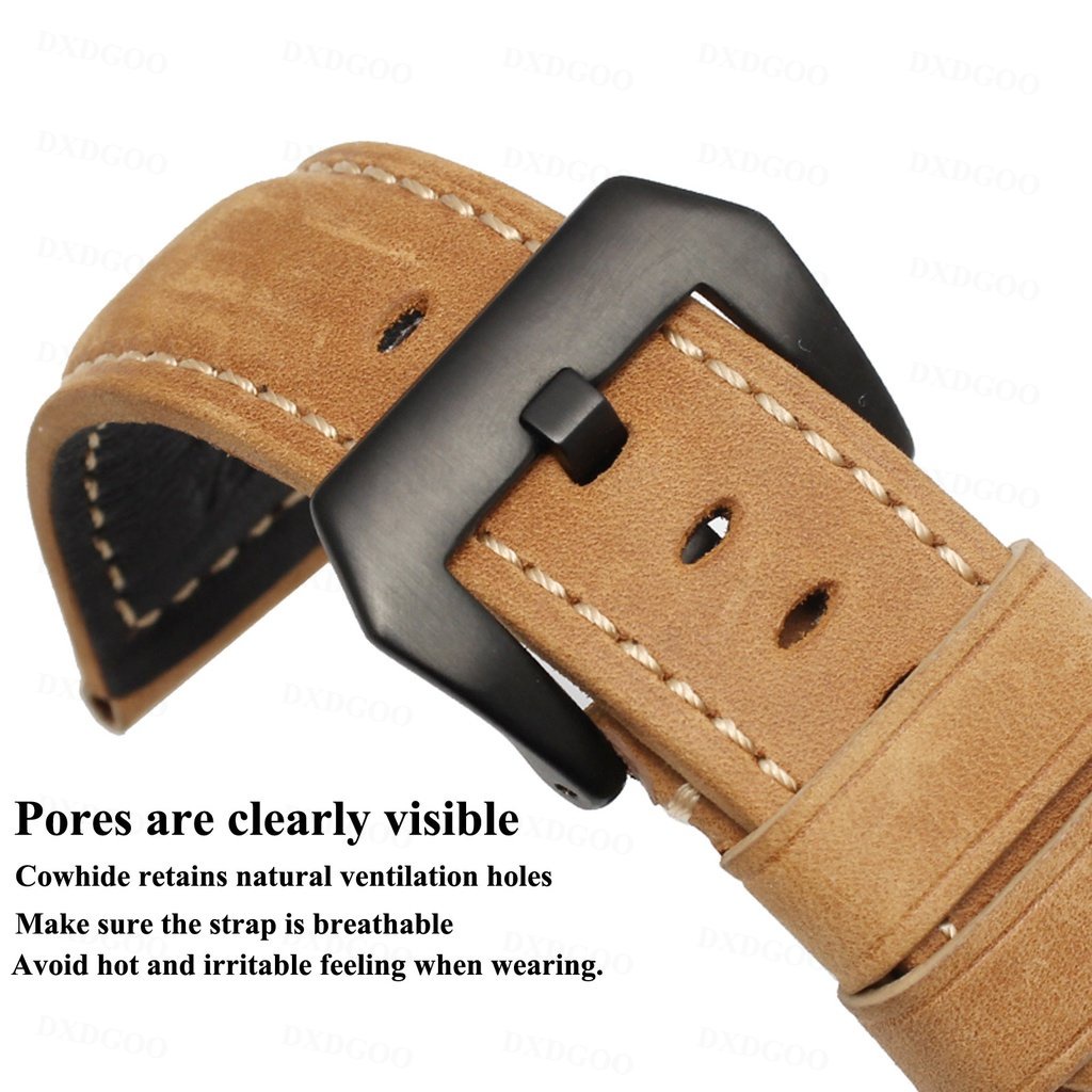 Dây đeo bằng da chính hãng cho samsung galaxy watch 6 classic 47mm 43mm quick release strap cho galaxy watch 4 pro watchband 20mm