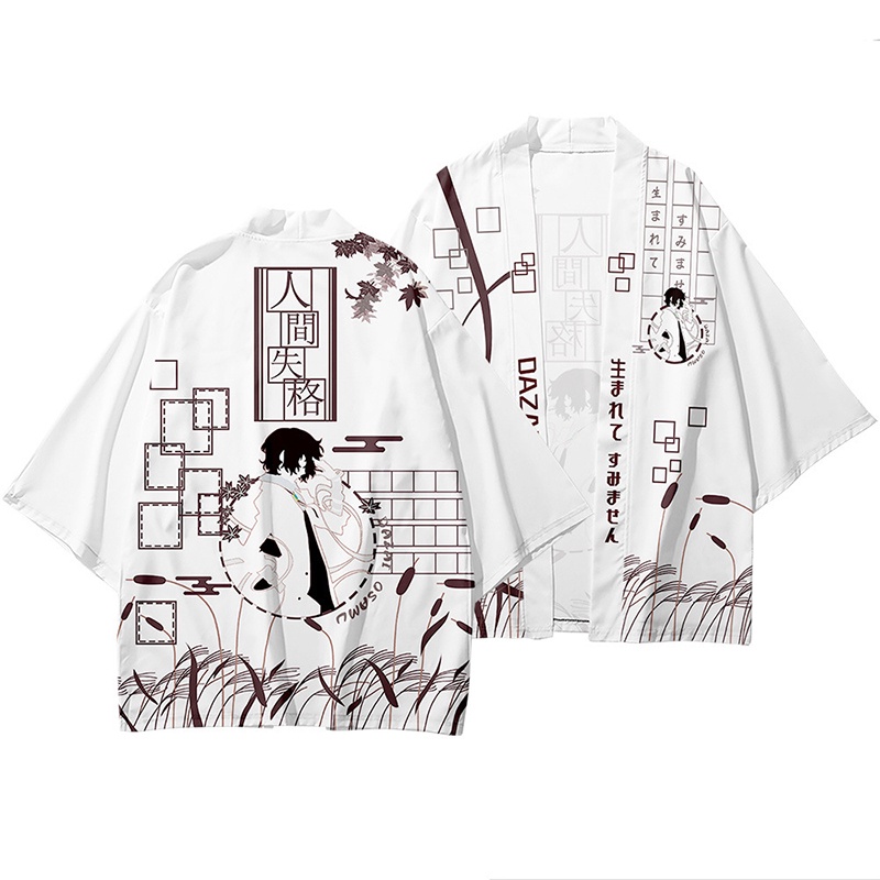 Áo Khoác kimono In Hình bungo stray dogs dazai osamu Hóa Trang halloween