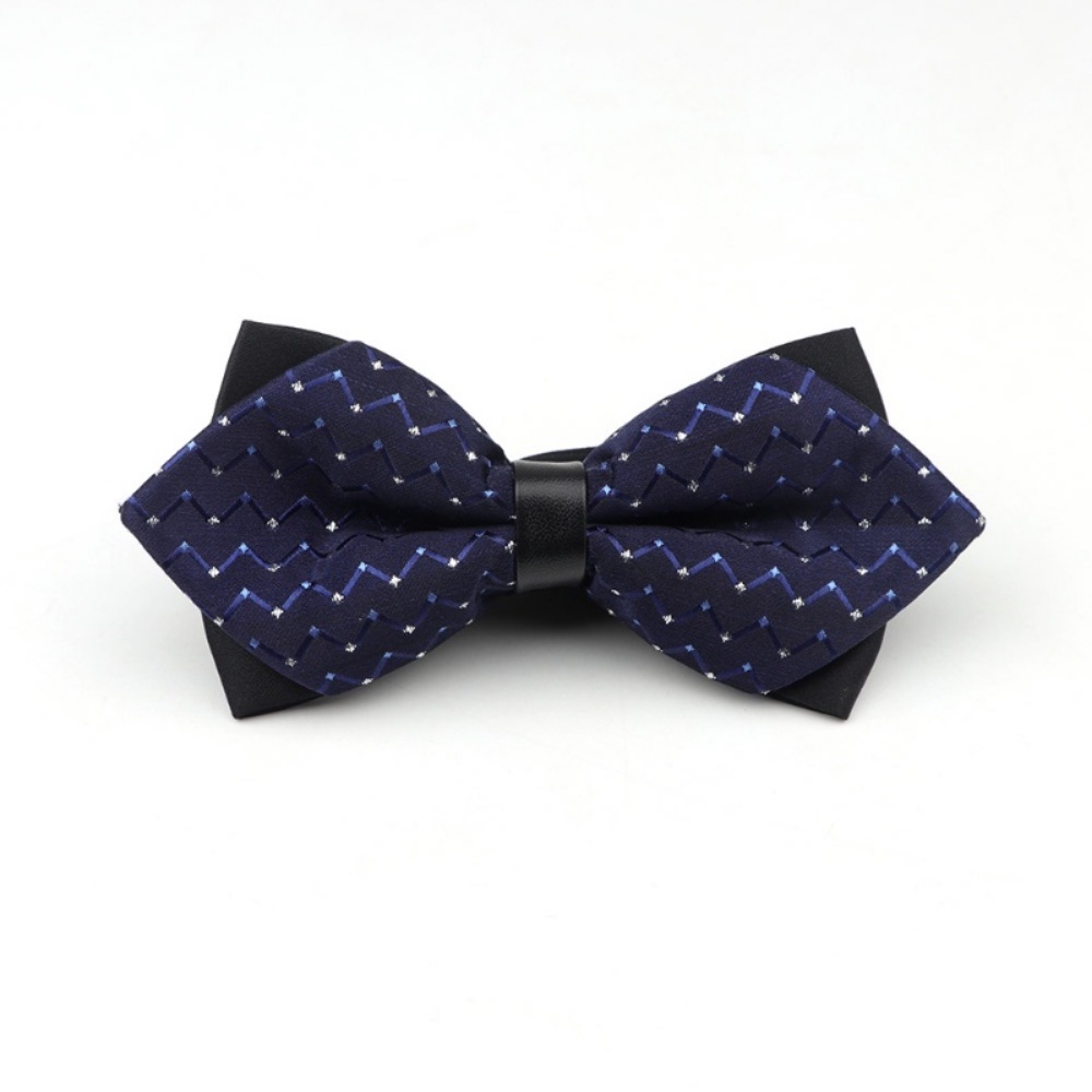 Cà Vạt Nơ Lụa Chấm Bi Màu Trơn Sang Trọng Cho Nam