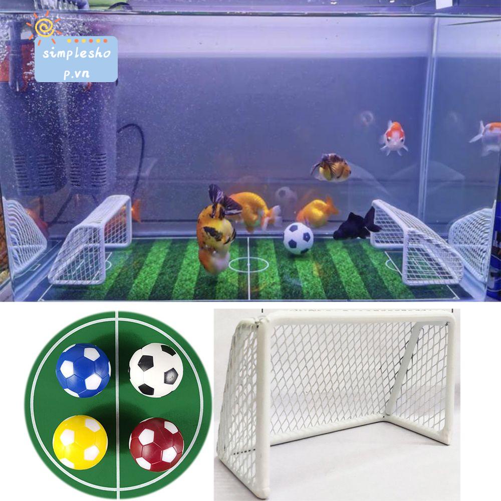 Simpleshop1 Đồ Chơi Bể Cá Không Phai Khung Bóng Đá Goal Sinking