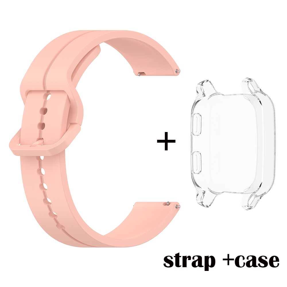 Dây Đeo Silicon 20mm Kèm Ốp Bảo Vệ Dành Cho Đồng Hồ Thông Minh Garmin Venu SQ music 2