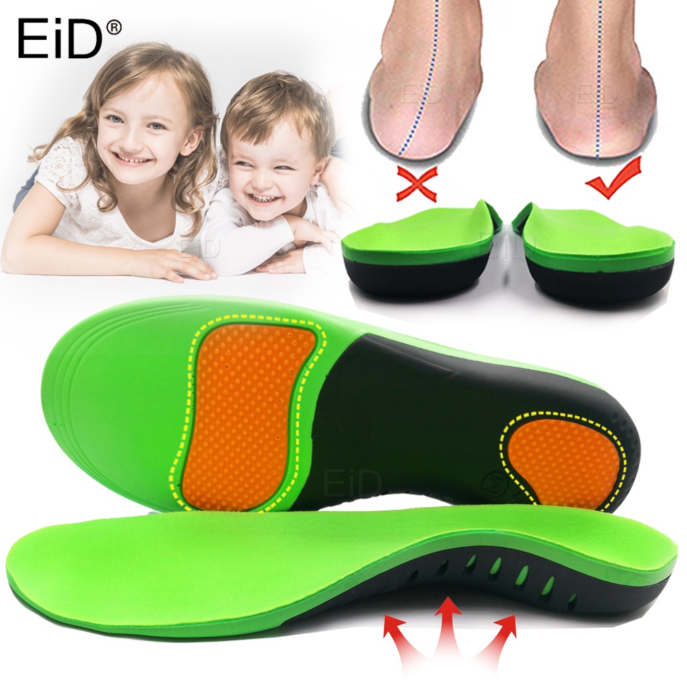 Đế Lót Giày Chỉnh Hình Vòm Chân Phẳng 3D Bằng EVA Dành Cho Nam Nữ Trẻ Em O / X