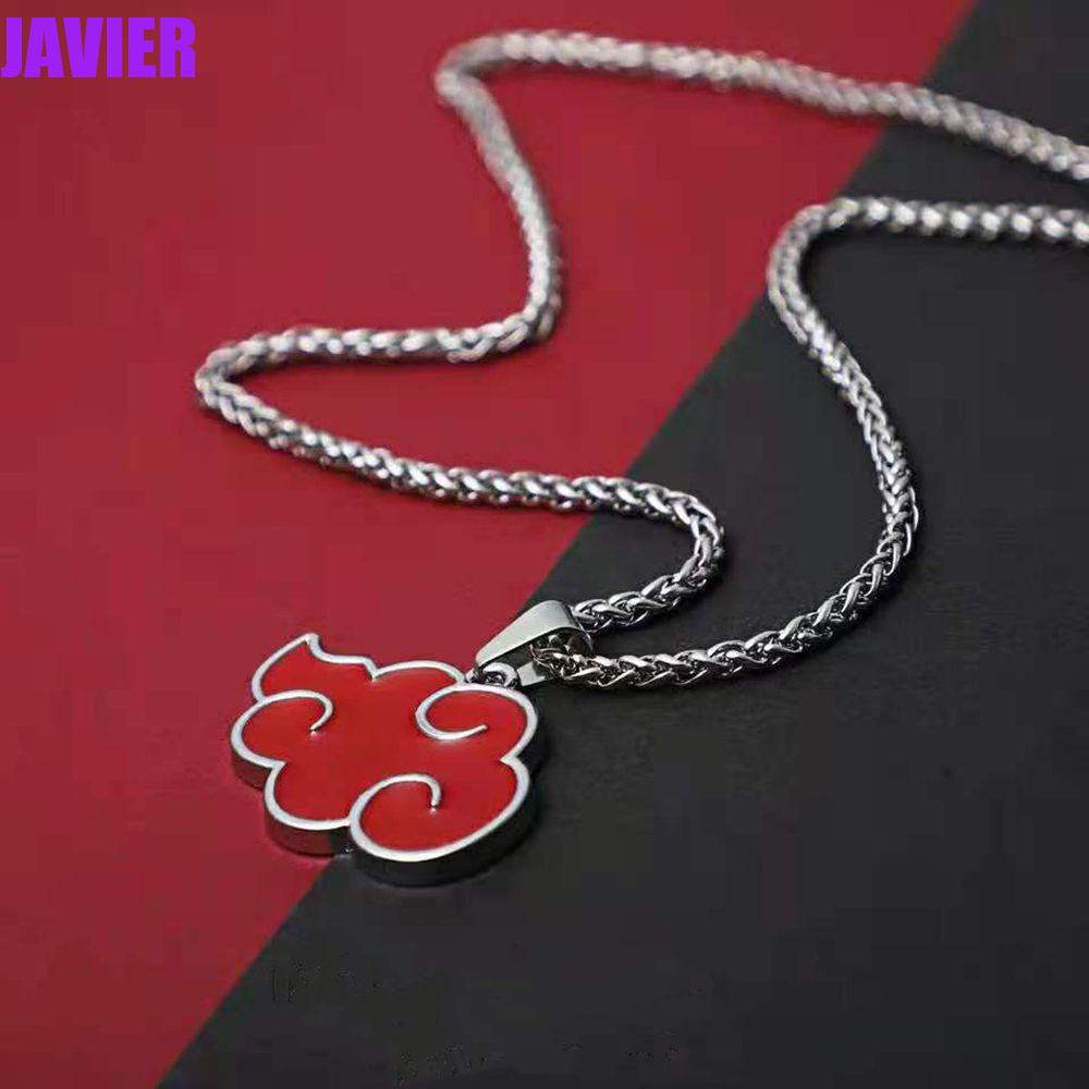 Javier Vòng cổ Hợp Kim Mặt Hình Đám Mây Đỏ Akatsuki Anime Naruto Đơn Giản Cá Tính Dành Cho Nam