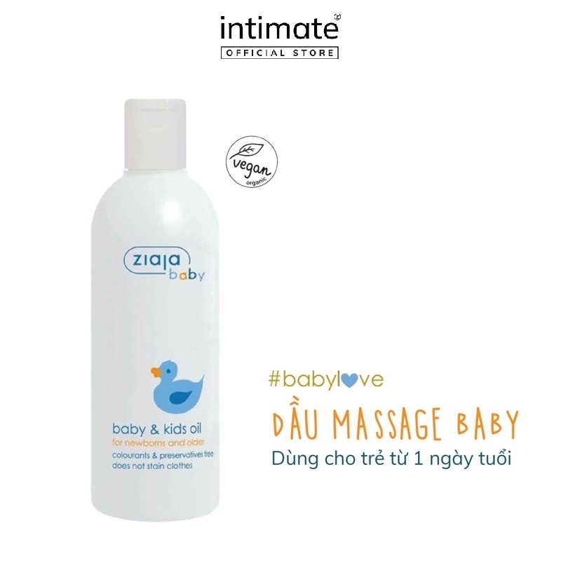 Dầu Massage Cho Trẻ Từ 1 Ngày Tuổi Baby & Kids Oil Ziaja Baby Giúp Chăm Sóc Và Bảo Vệ Da Cho Bé 270ml