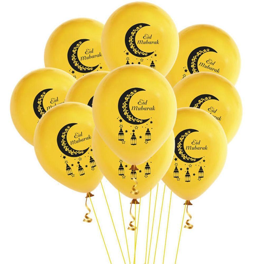 Layor1 Bong Bóng Eid Mubarak Ngôi Sao Mặt Trăng Treo Tường Trang Trí Nhà Cửa Tiệc Hồi Giáo Ramadan Kareem
