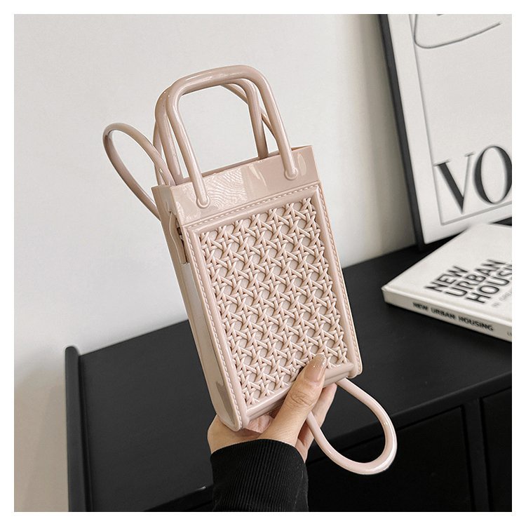 Túi Đeo Chéo Mini Hình Vuông Đựng Điện Thoại Thiết Kế Đơn Giản Thời Trang Cho Nữ