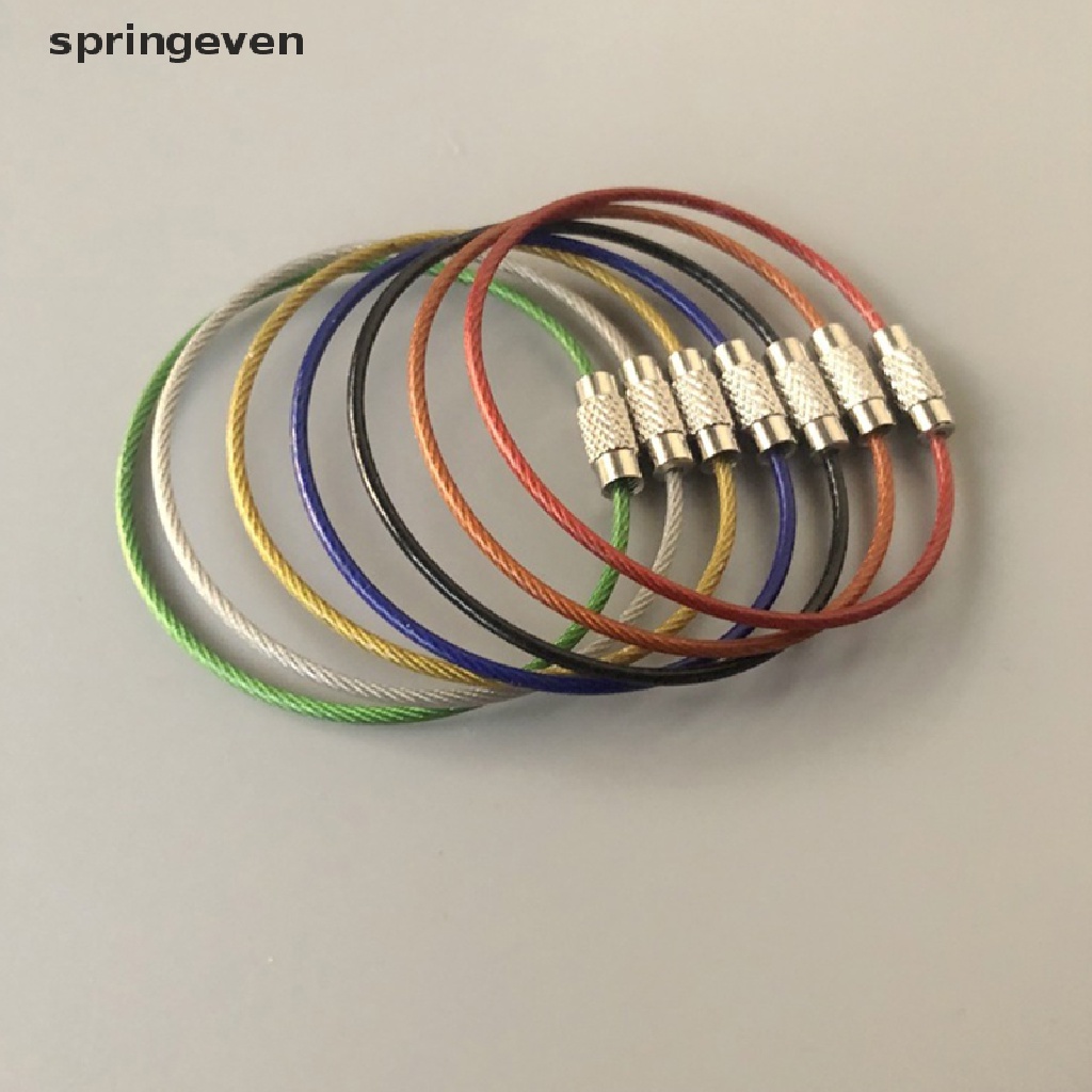 Set 10 Dây Móc Chìa Khóa Bằng Thép Không Gỉ Tiện Dụng