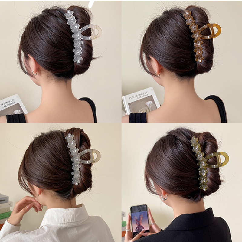 Kẹp Tóc Hình Hoa / Cá Mập Phong Cách Vintage Hàn Quốc Cho Nữ
