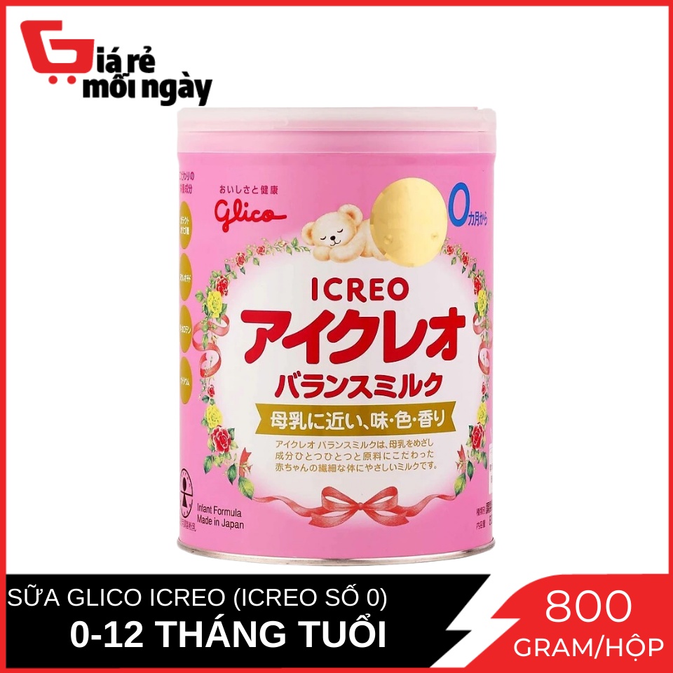 Sữa Glico Icreo Balance Milk (Icreo Số 0) - Hộp 800g