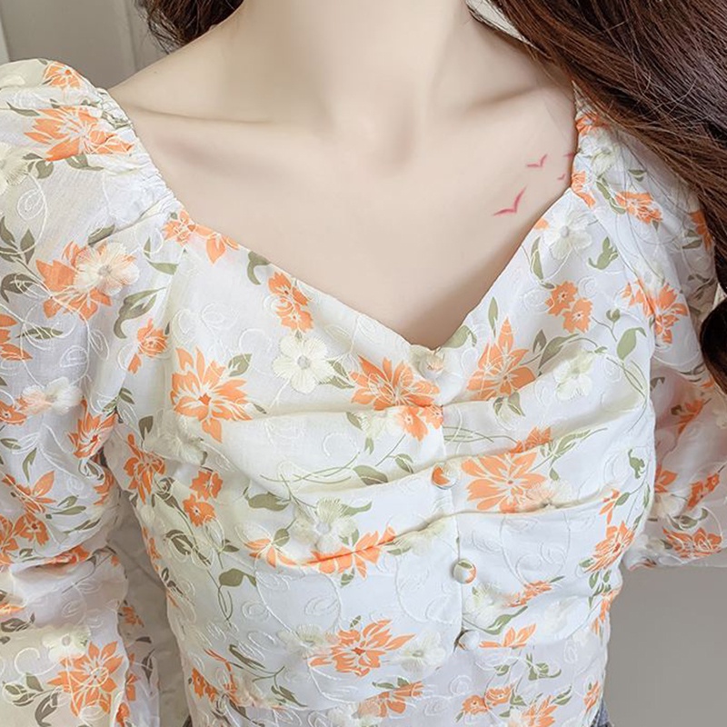 IELGY Áo Sơ Mi Tay Dài Cổ Chữ v Thời Trang Dành Cho Nữ