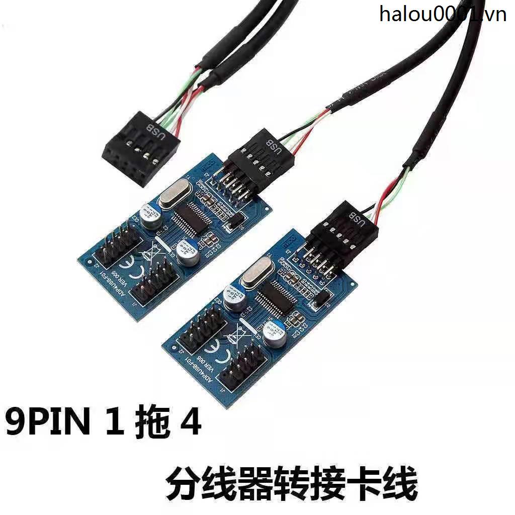 Bo Mạch Chủ Chuyển Đổi USB2.0 9PIN Sang 9PIN 9 Pin Sang 9 Pin Hai Điểm Mở Rộng