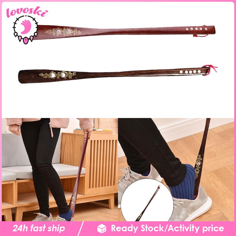 [Lovoski] Giày Bằng Gỗ Bền Tay Cầm Dài 70cm Cho Nam Và Nữ Seniors