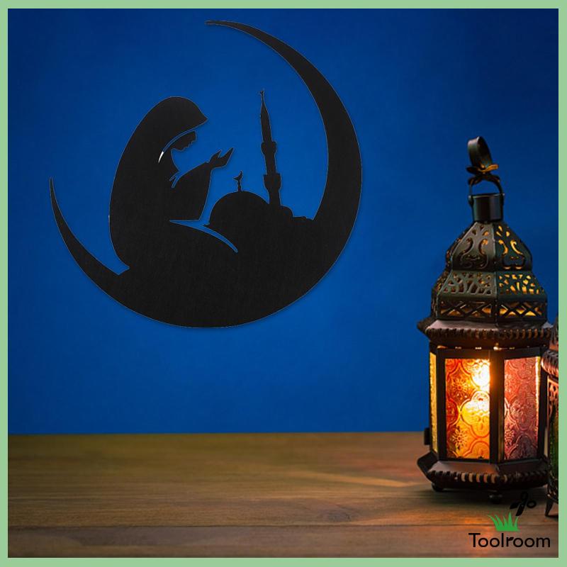 Miếng Dán Tường Trang Trí Họa Tiết Ramadan Tháo Rời Được