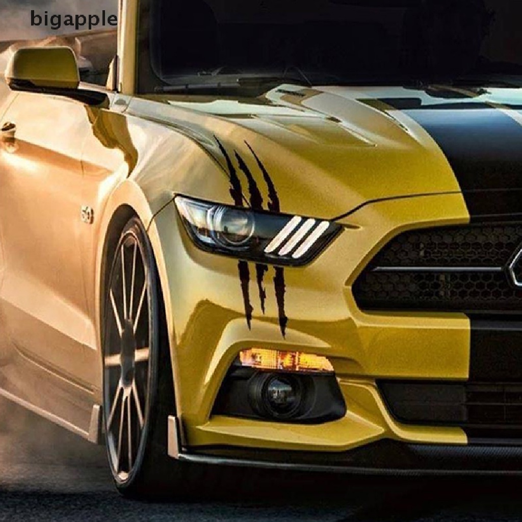 1 Miếng Dán Trang Trí Xe Hơi Họa Tiết Sọc Vuốt Độc Đáo